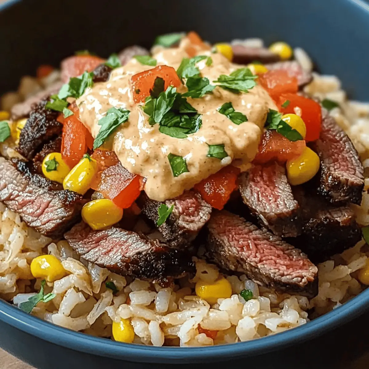 Savor Every Bite of Steak Queso Rice in Under 30 Minutes