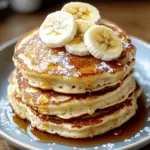 Fluffy Homemade Banana Pancakes