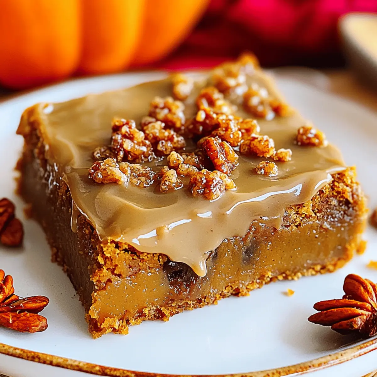 Delicious Praline Pumpkin Bars for a Cozy Fall Treat