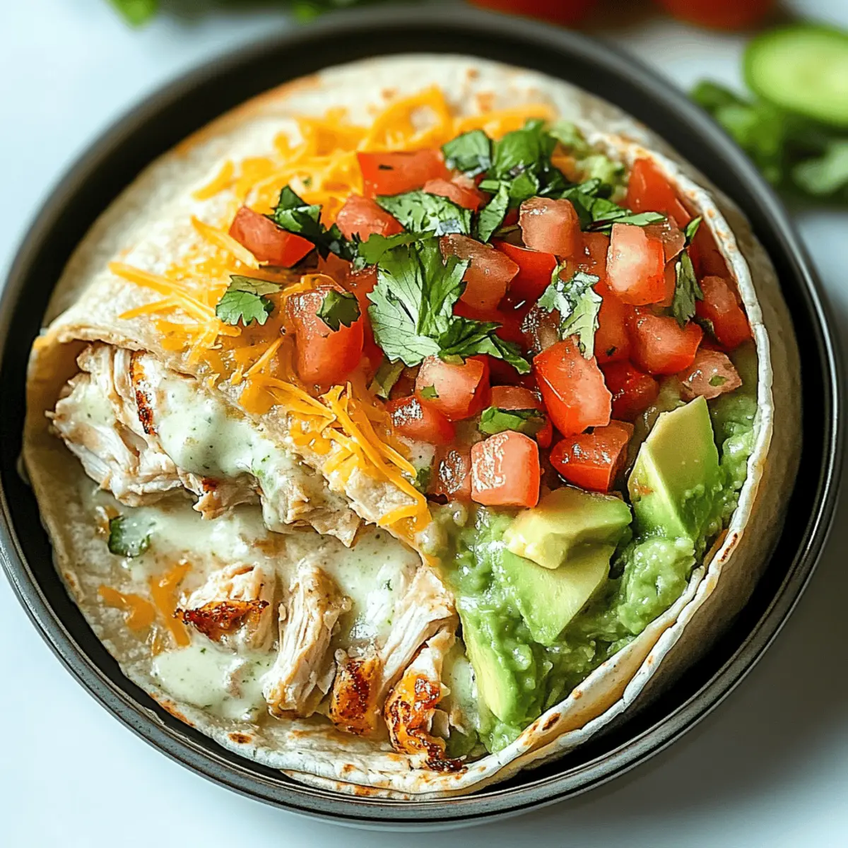 Savory Chicken Avocado Ranch Burritos for Cozy Nights