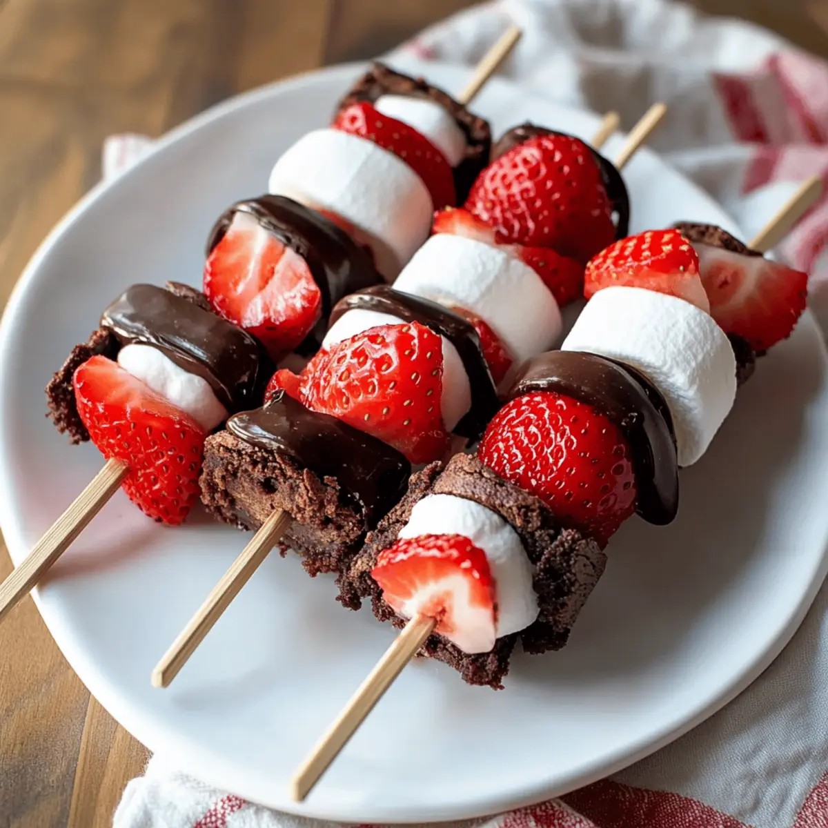 Irresistible Strawberry Brownie Kabobs for Sweet Moments