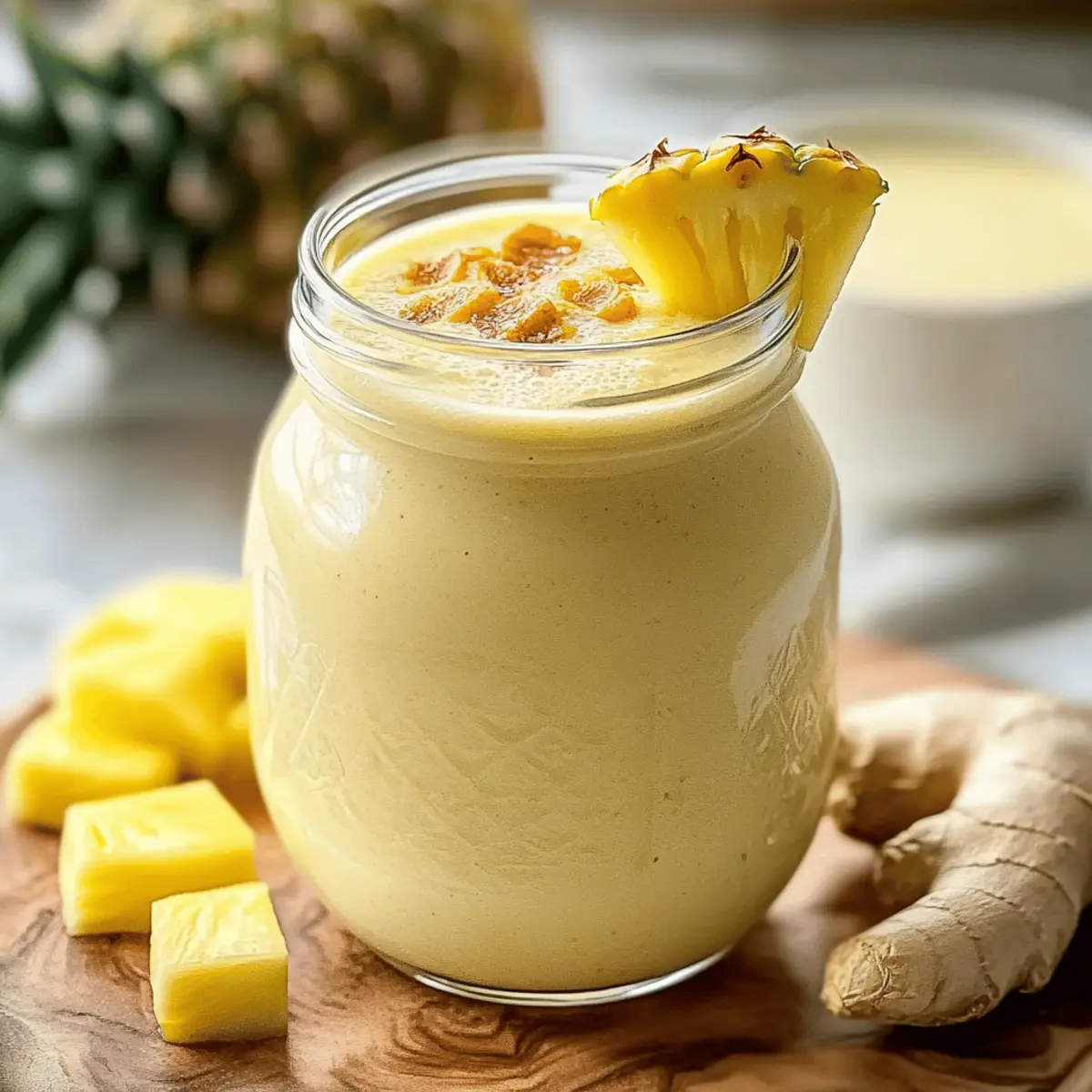 Energizing Pineapple Ginger Smoothie for a Refreshing Boost