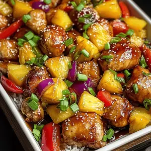 Sheet Pan Teriyaki Chicken and Pineapple