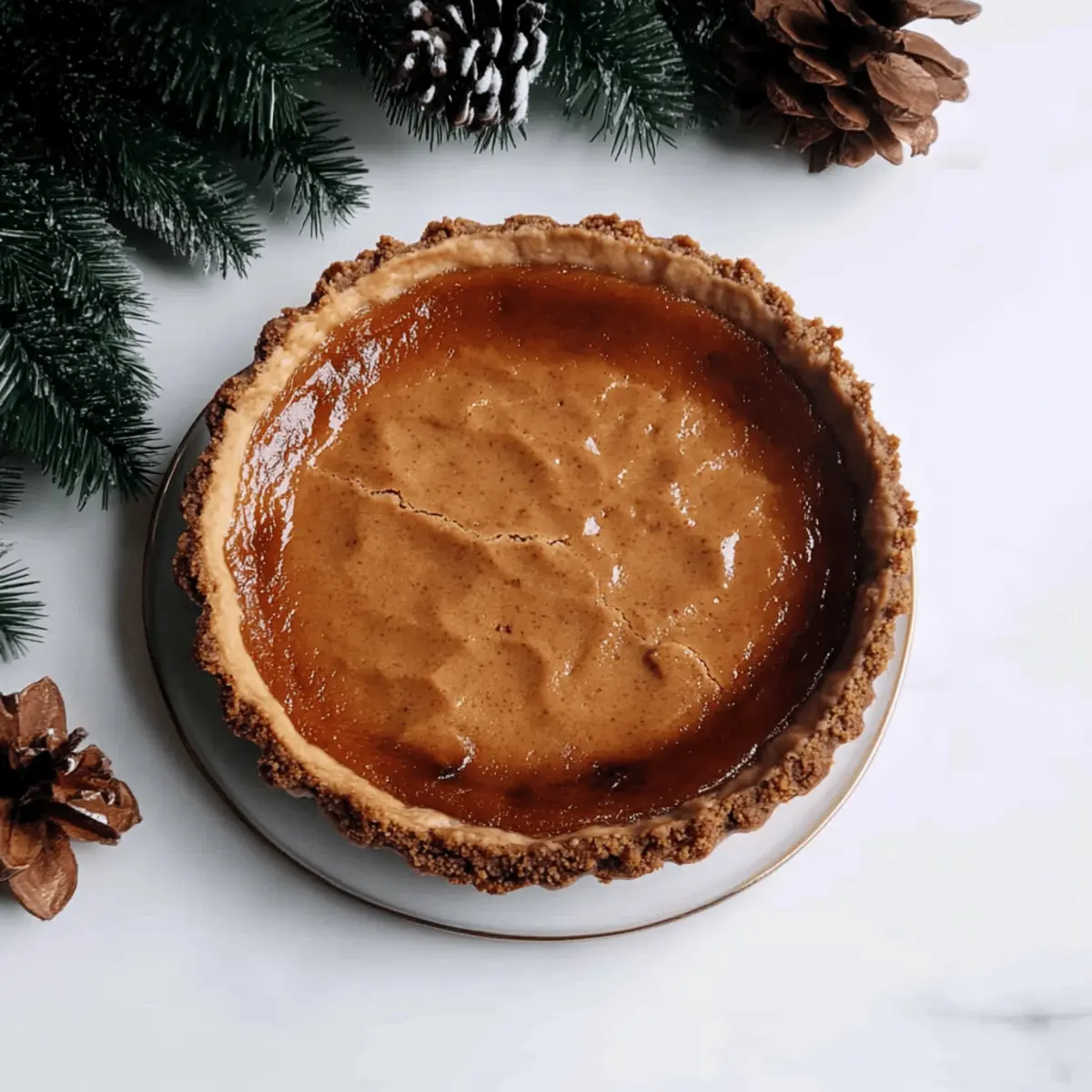 Creamy Baked Gingerbread Cheesecake for a Cozy Holiday Treat