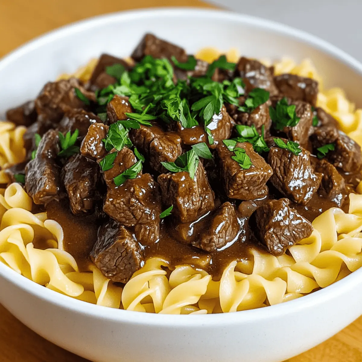 Savory Beef Tips and Noodles: A Cozy Comfort Meal
