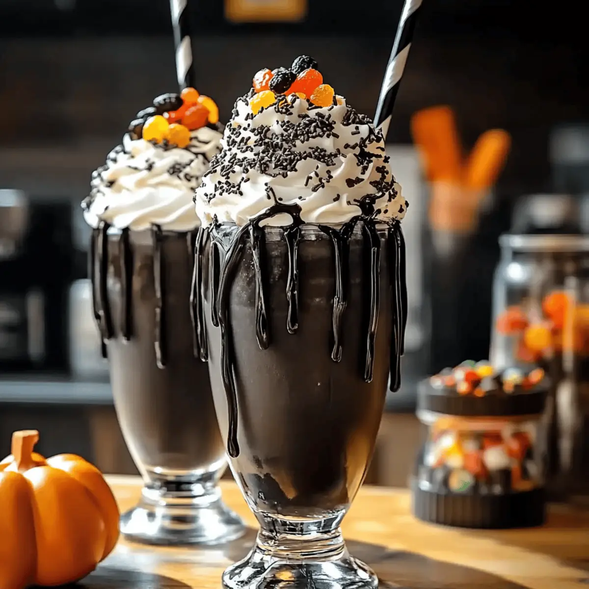 Delightful Black Halloween Milkshake That’s Spooktacularly Fun