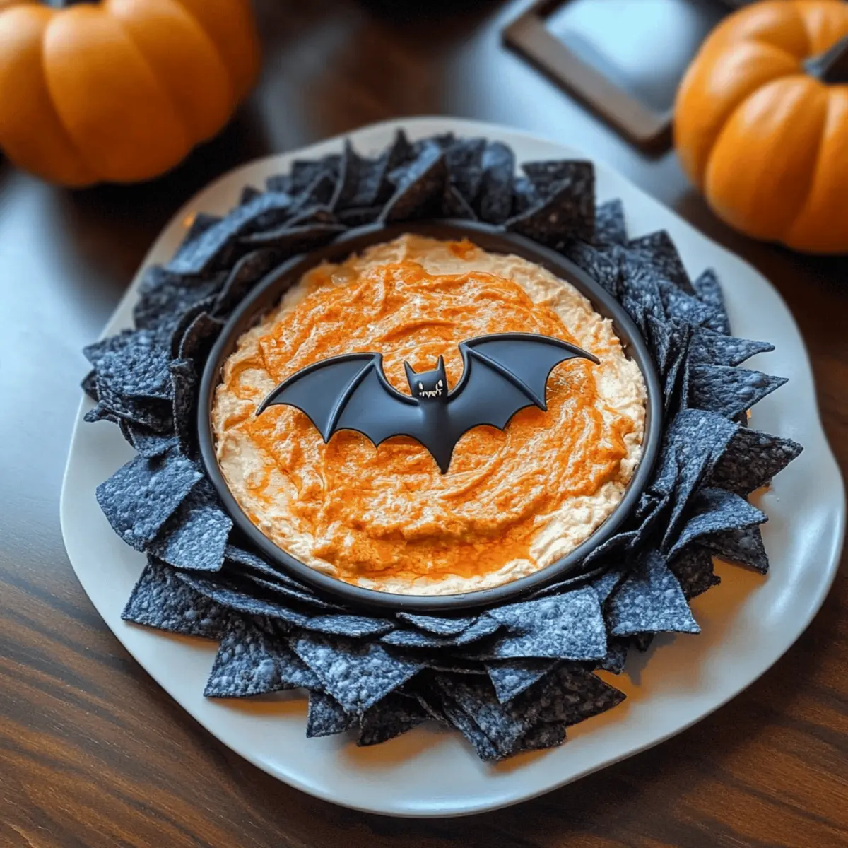 Creamy Buffalo “Bat Nest” Dip Perfect for Spooky Gatherings