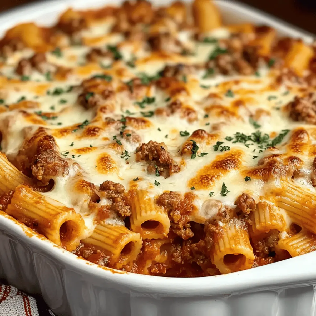 Ultimate Cheesy Baked Rigatoni Pasta for Cozy Family Nights