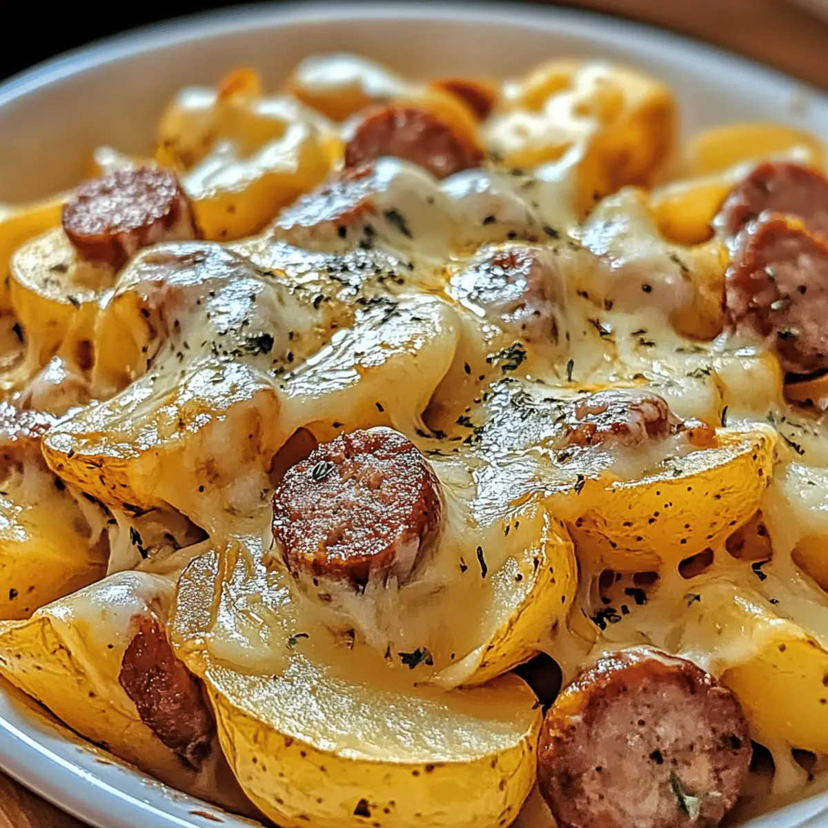 Savor Cheesy Ranch Potatoes and Smoked Sausage Tonight