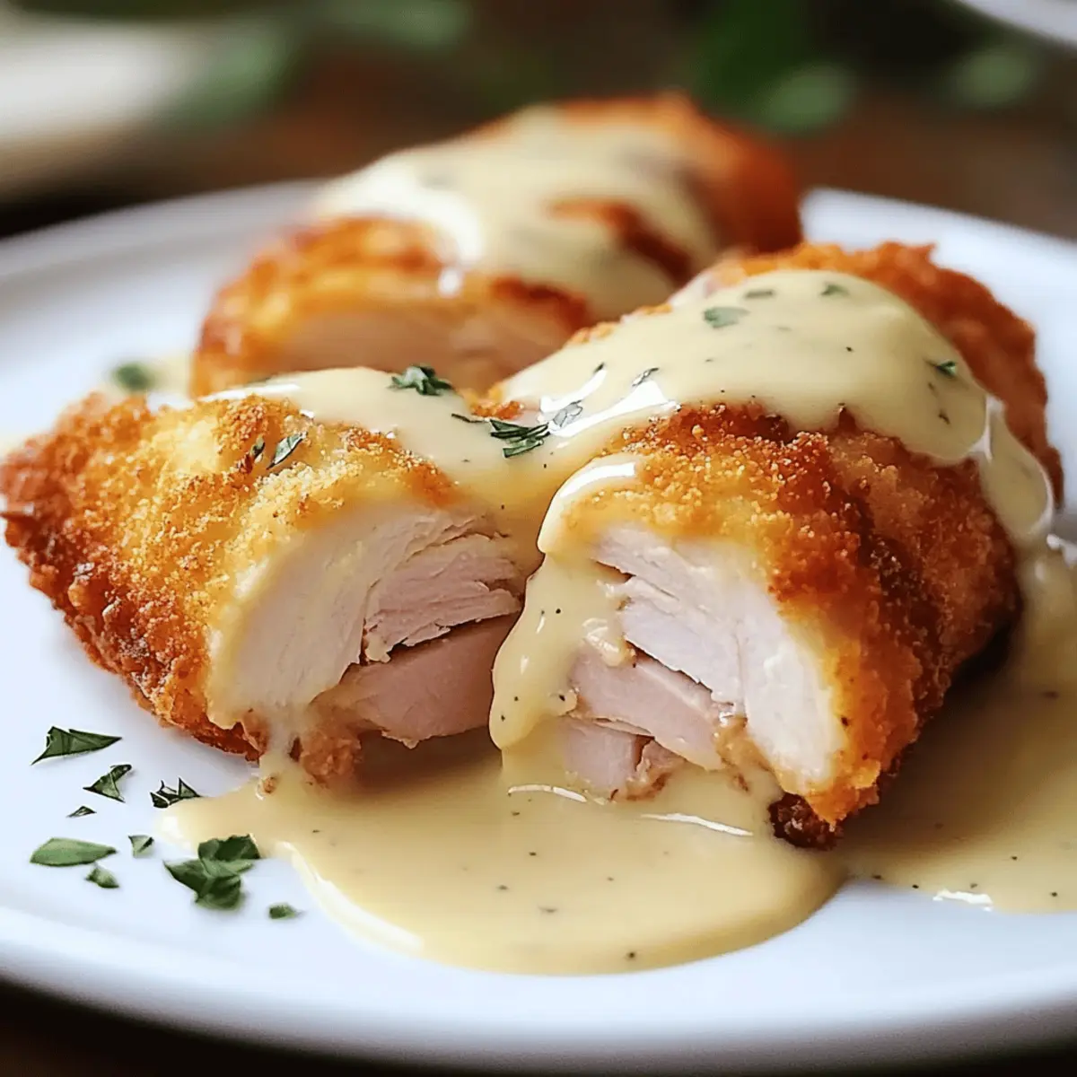 Irresistible Chicken Cordon Bleu with Creamy Swiss Cheese Delight