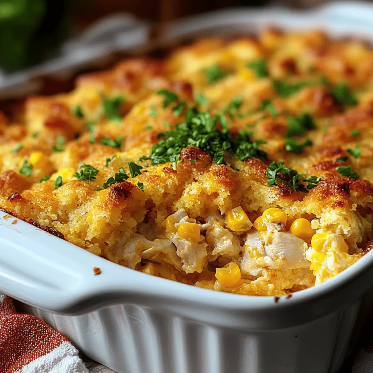 Savory Chicken and Cornbread Casserole for Cozy Dinners