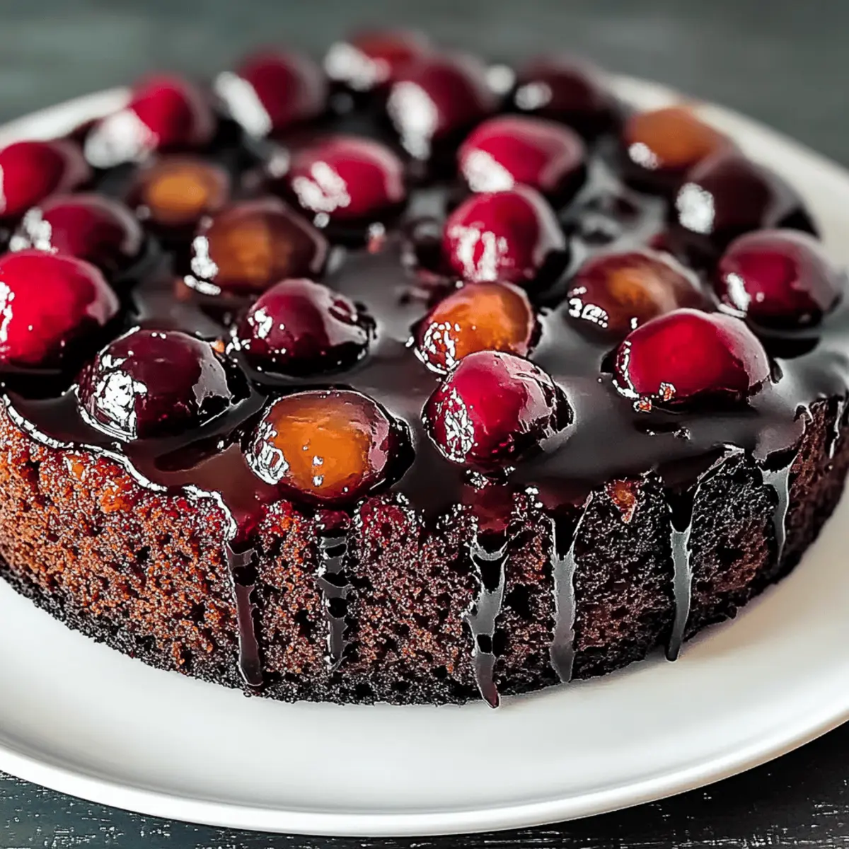 Delightful Chocolate Cherry Upside Down Cake for Any Occasion