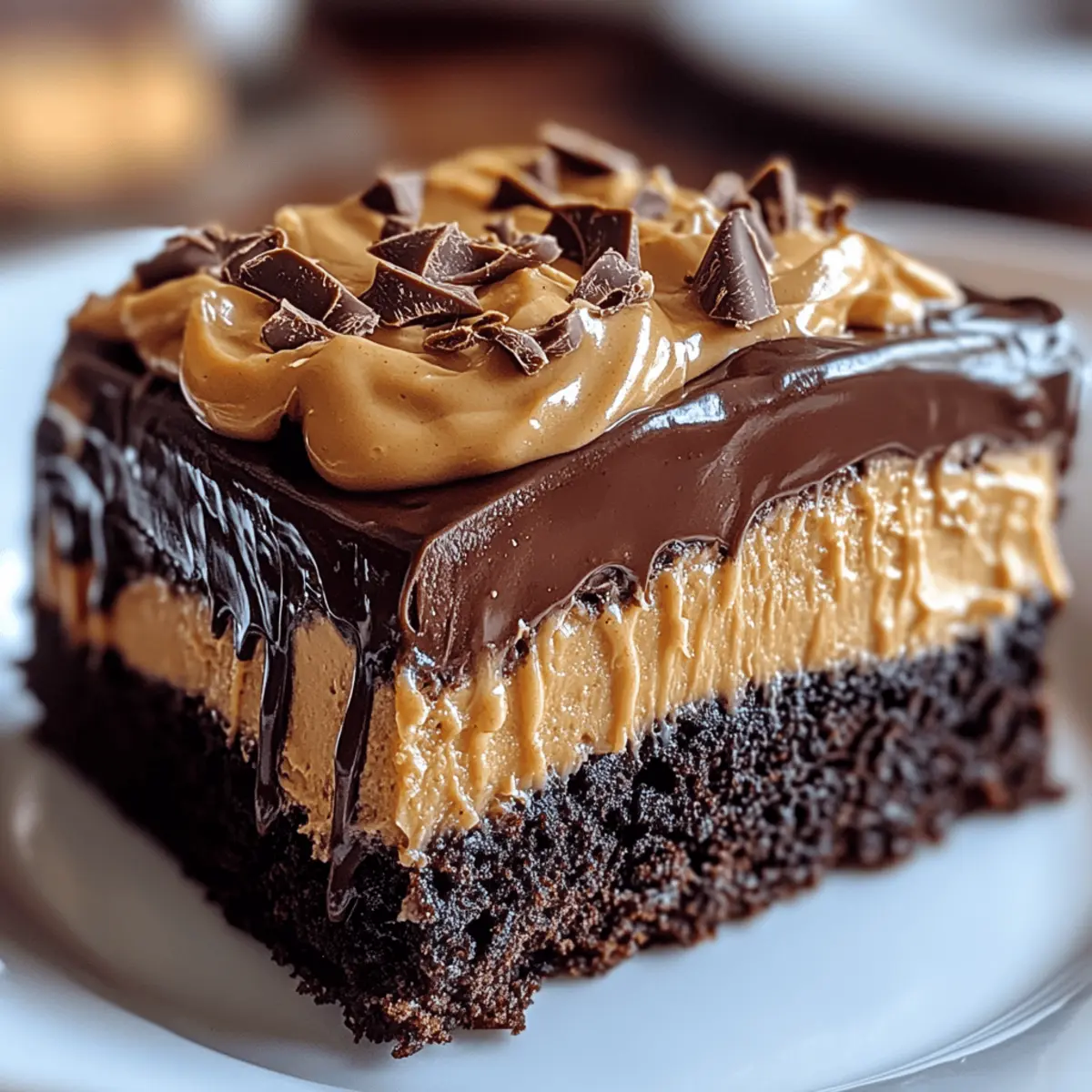 Decadent Chocolate Peanut Butter Poke Cake You'll Crave