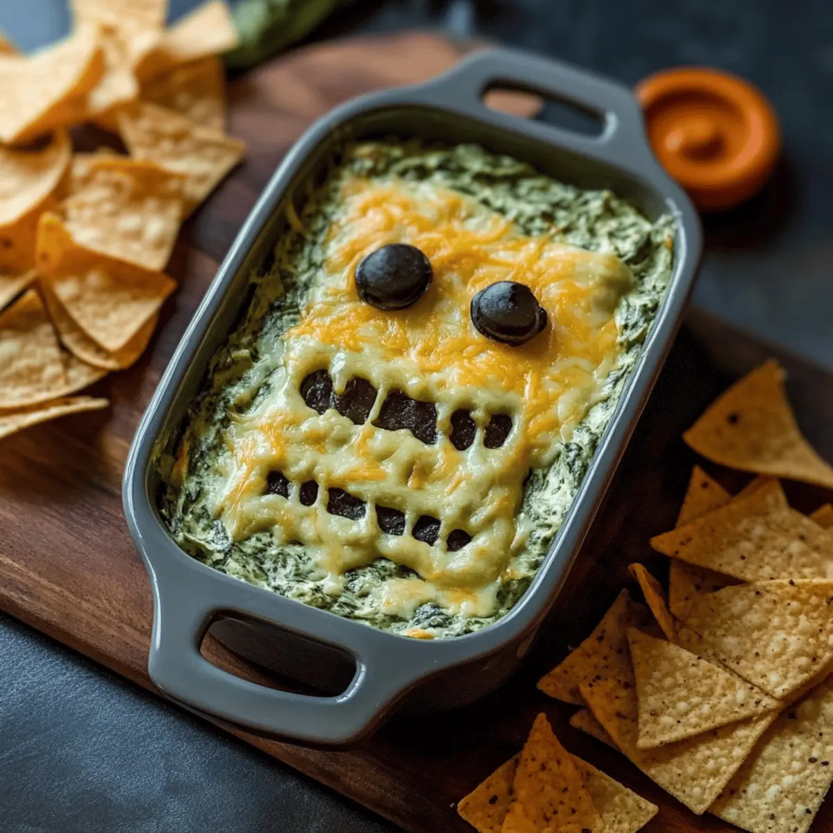 Franken-Spinach Monster Dip: A Spooky Treat for Halloween Fun