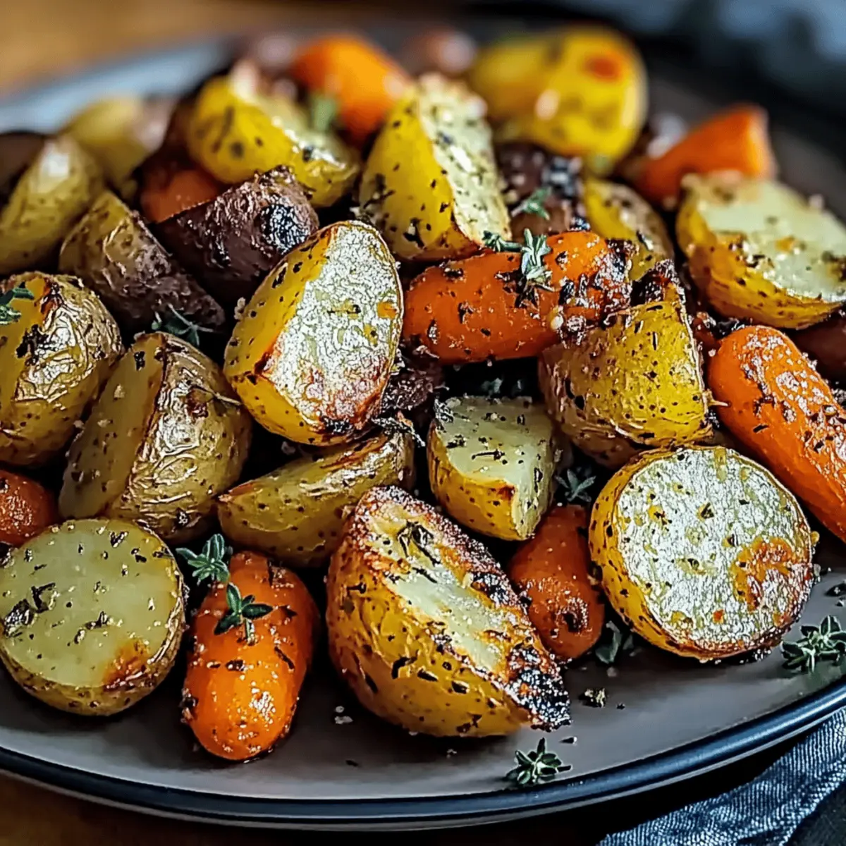 Garlic Herb Roasted Potatoes, Carrots, and Zucchini Bliss