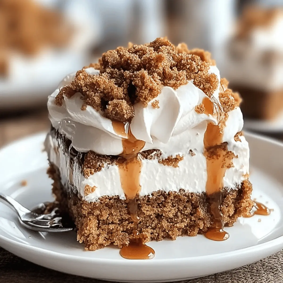 Cozy Gingerbread Poke Cake: A Festive Holiday Delight