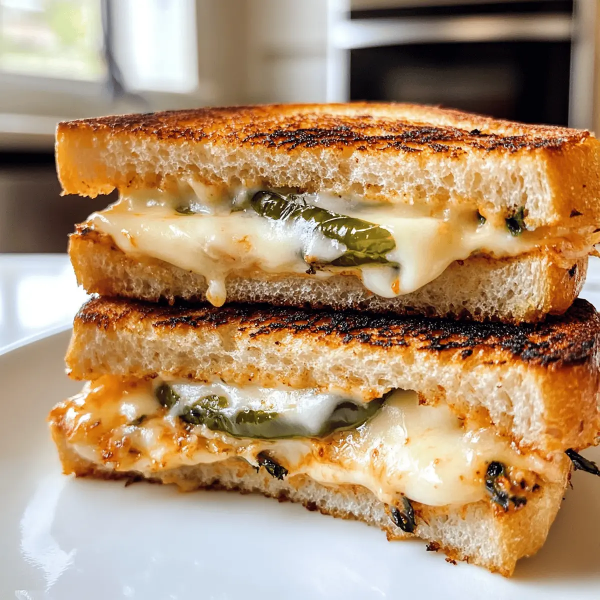 Irresistibly Cheesy Jalapeño Popper Grilled Cheese Delight