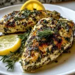 Mediterranean Herb Crusted Grilled Chicken