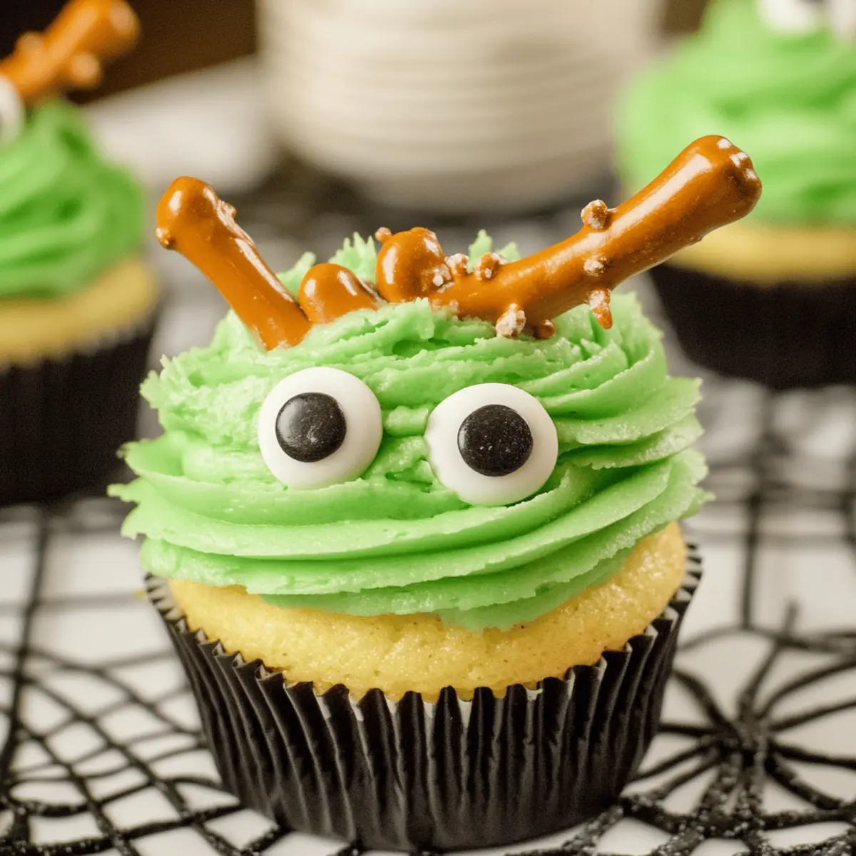 Deliciously Spooky Monster Cupcakes for Halloween Fun