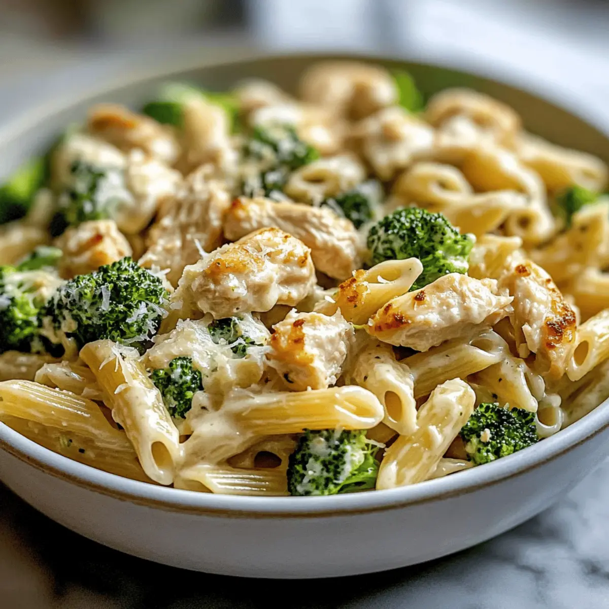 Creamy Rotisserie Chicken Broccoli Pasta in 35 Minutes