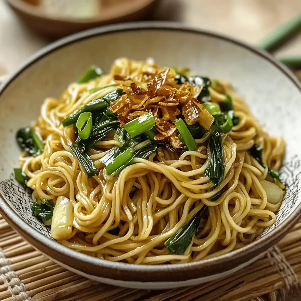 Quick and Tasty Scallion Oil Noodles for Comfort Food Lovers