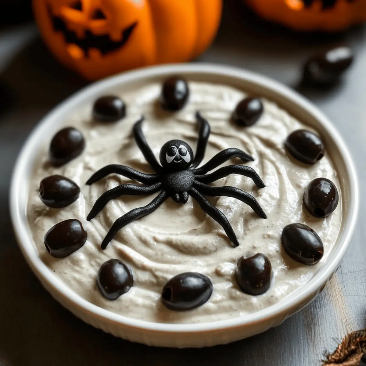Spooky Spider Egg Ranch Dip for Halloween Gatherings