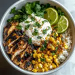 Street Corn Chicken Rice Bowl