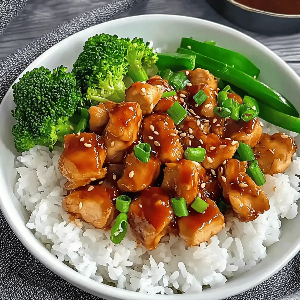 Savory Teriyaki Chicken Rice Bowl: Quick Homemade Delight