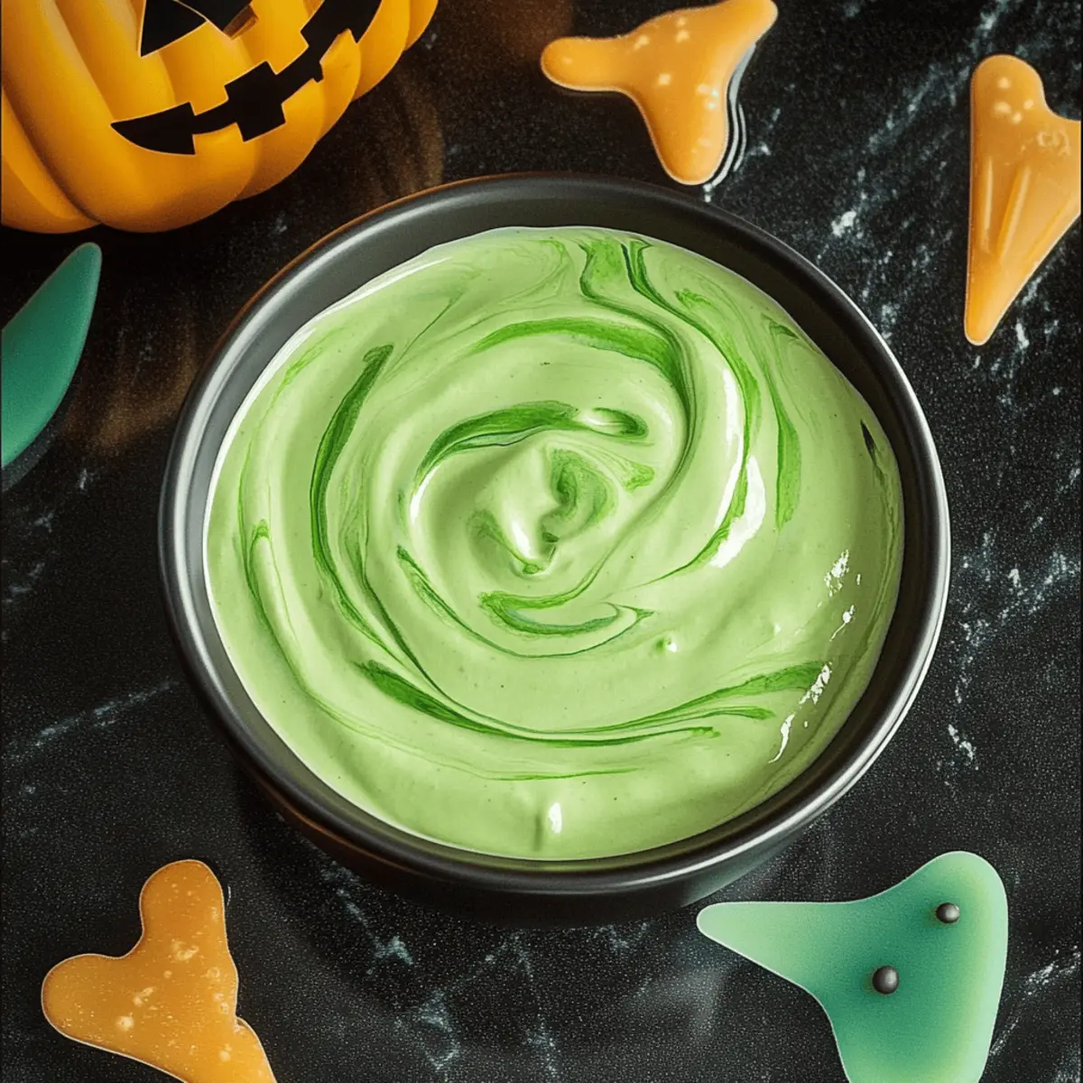 Witch’s Brew Salsa Verde & Cream Dip: Tangy, Creamy Fun!