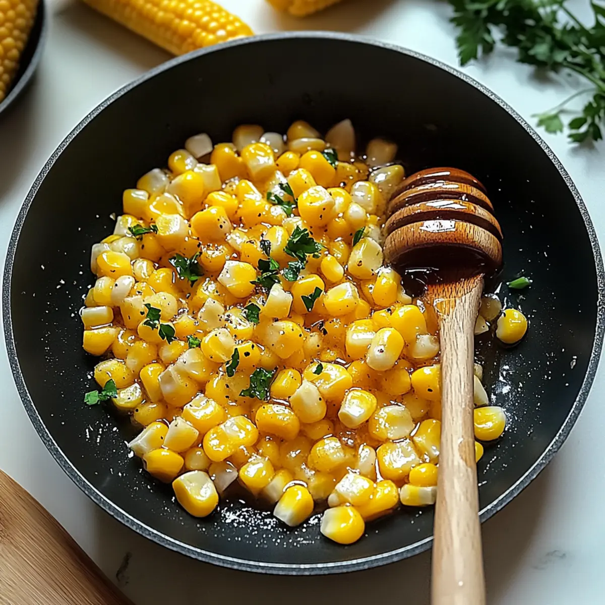 Skillet Corn with Honey Butter – The Sweetest Summer Side