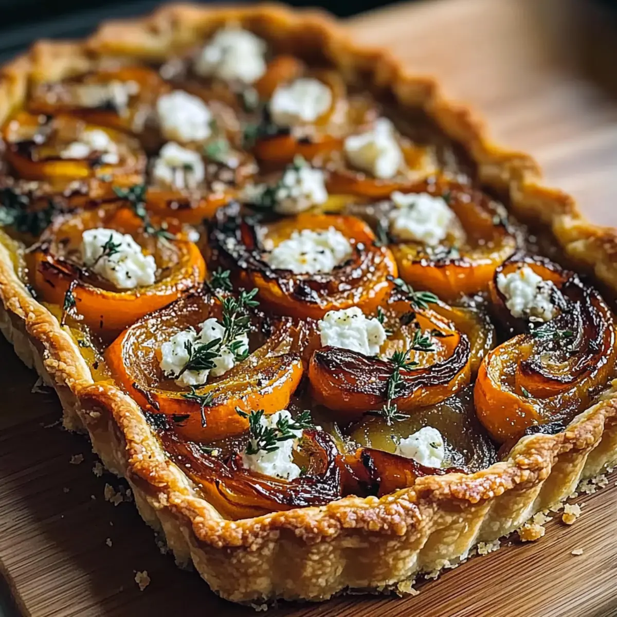 Caramelized Onion Butternut Squash Tart for Cozy Fall Gatherings