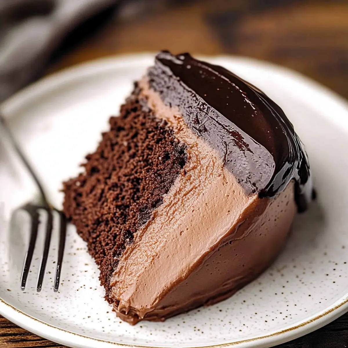 Silky Dark Chocolate Mousse Cake to Satisfy Your Cravings