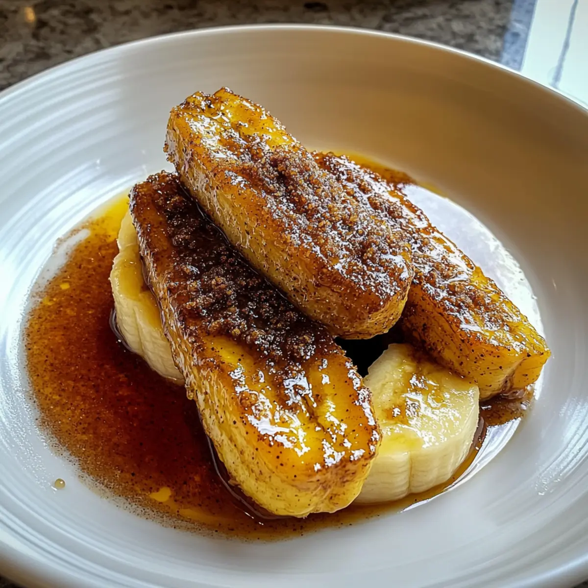Fried Bananas with Cinnamon Butter Sauce for Cozy Evenings