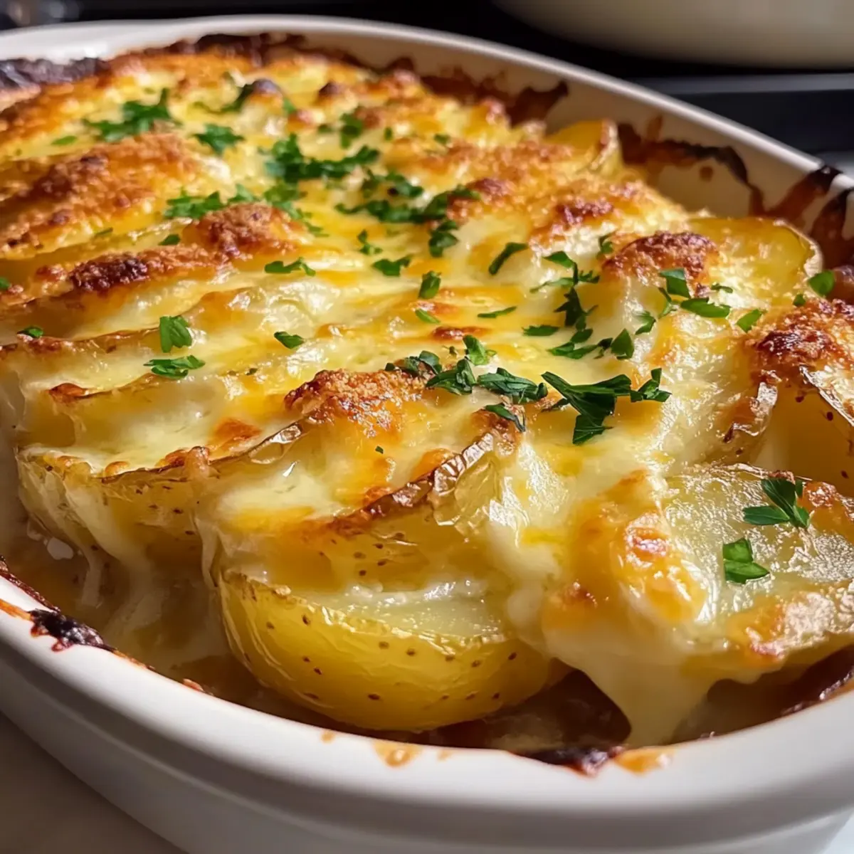Dad’s Creamy & Cheesy Au Gratin Potatoes for Heartwarming Comfort