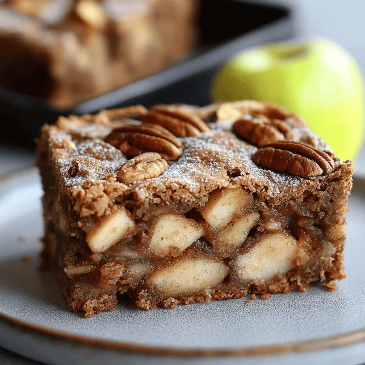 Chewy Apple Brownies: Cozy Cinnamon Blondies for Fall