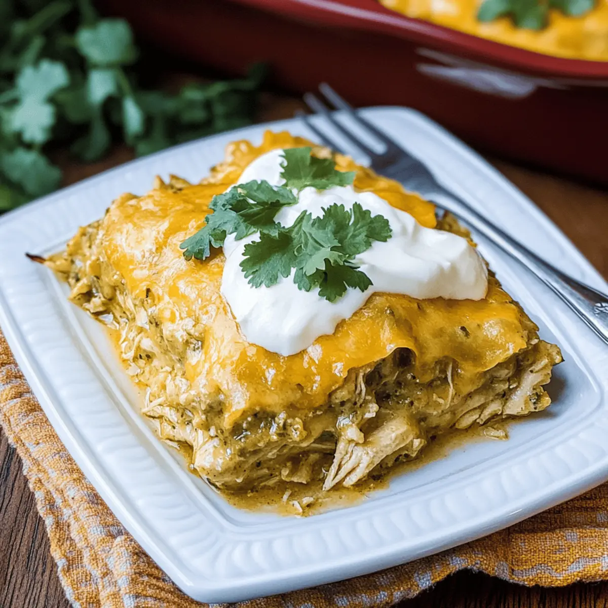 Delicious Chile Verde Chicken Tamale Casserole in Under an Hour