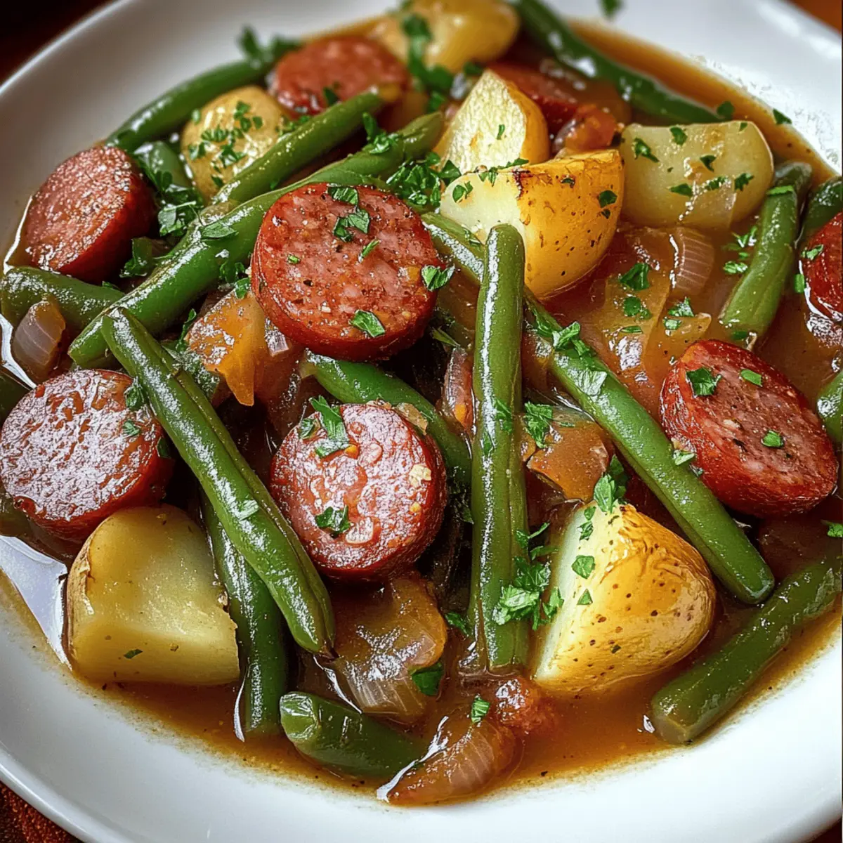 Crockpot Kielbasa and Green Beans: A Cozy Comfort Meal