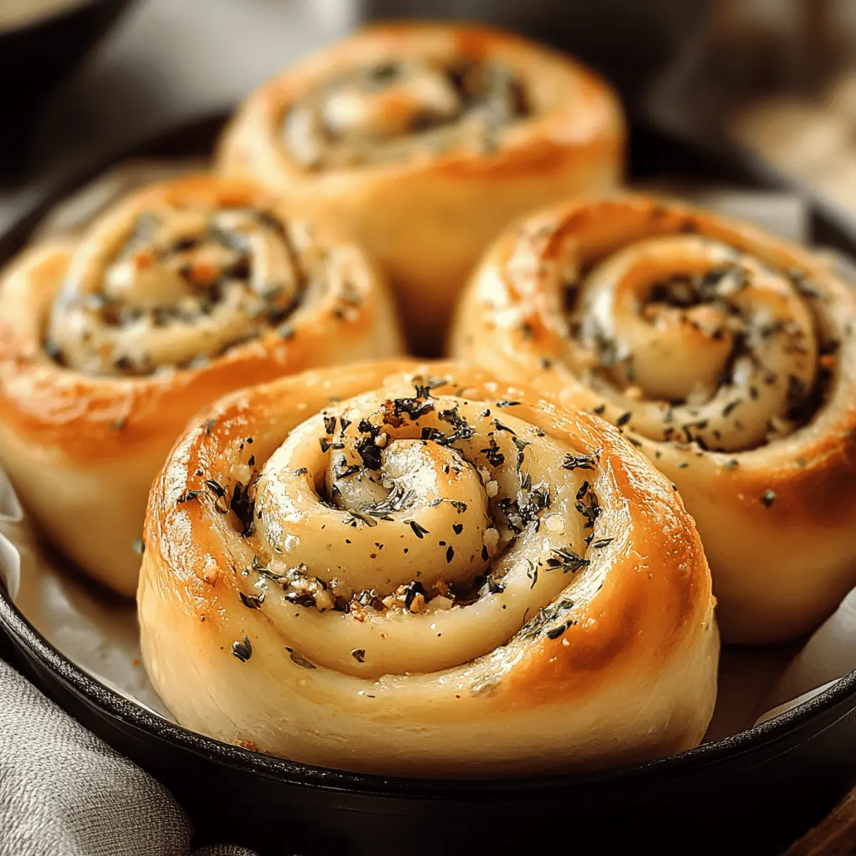 Fluffy Garlic-Swirl Rolls: A Savory Delight You’ll Crave