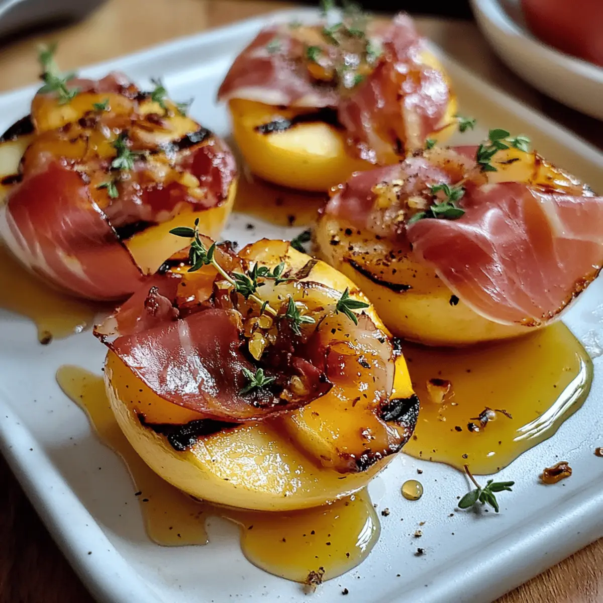 Grilled Apples with Prosciutto and Honey for a Sweet-Savory Match