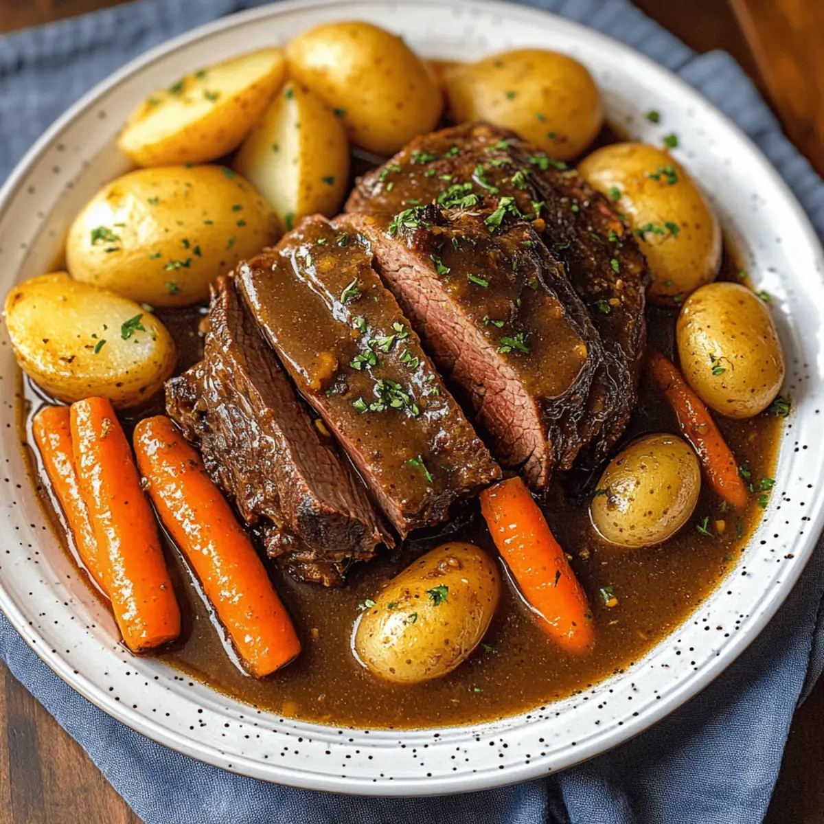 Savory Slow Cooker Pot Roast That Melts in Your Mouth
