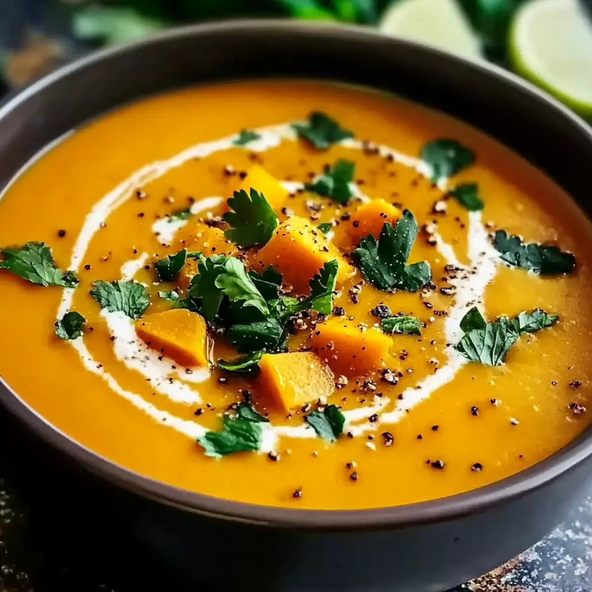 Spicy Butternut Squash Sweet Potato Soup for Cozy Nights