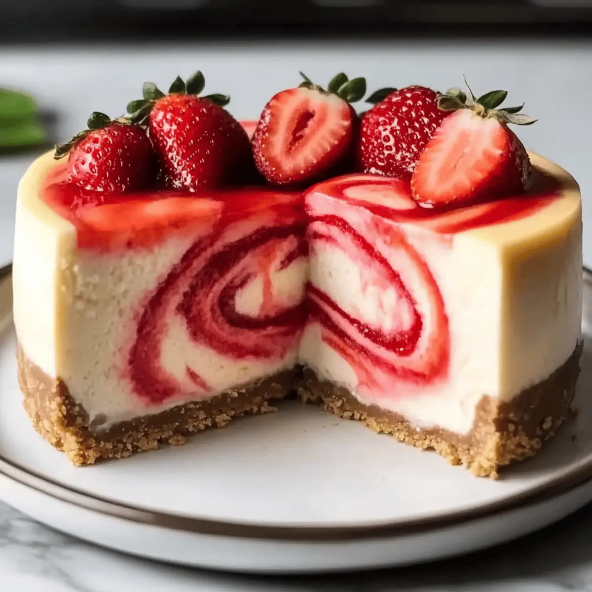 Strawberry Swirl Cheesecake: A Creamy Delight for All Occasions