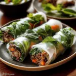Thai Basil Beef Rolls