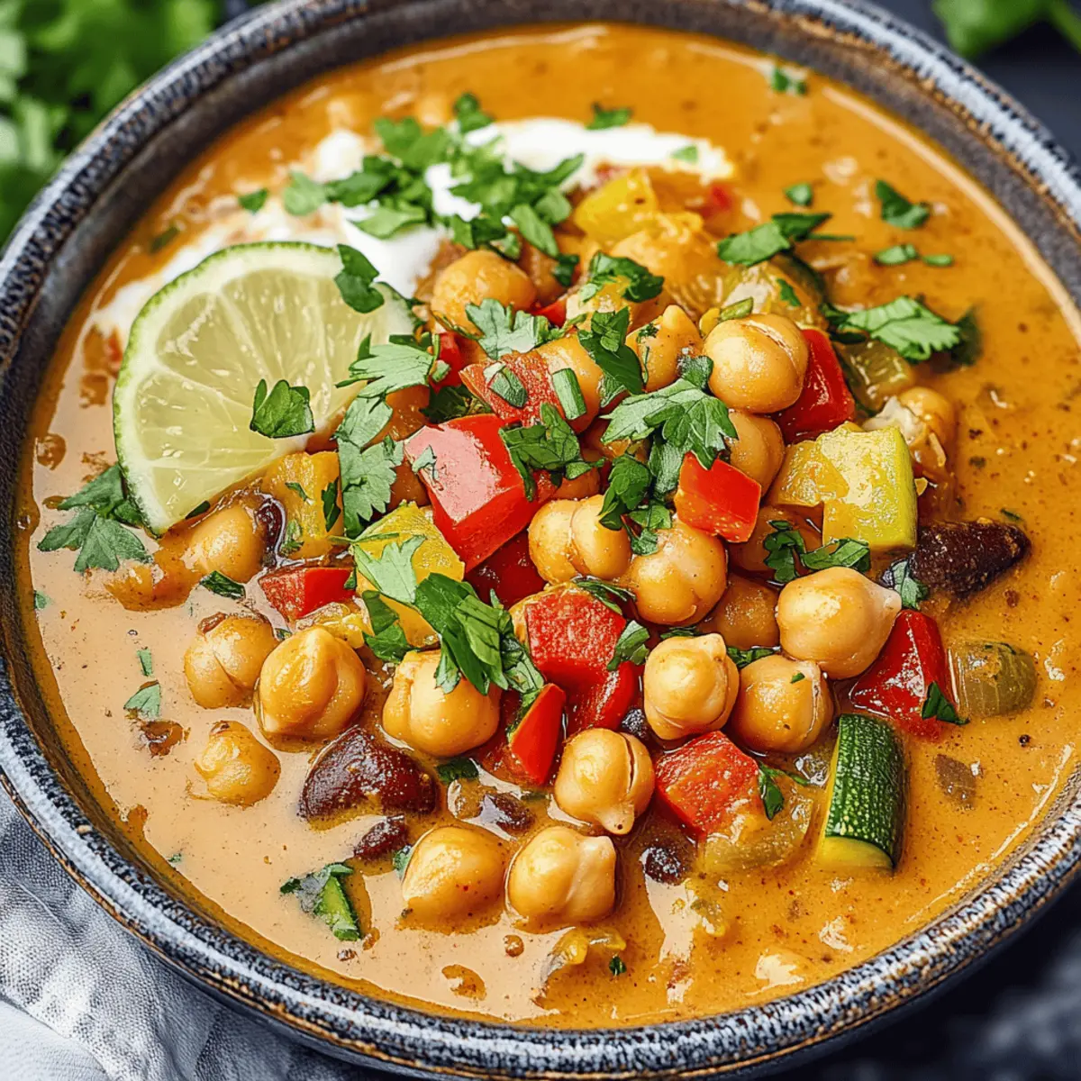 Creamy White Chickpea Chili for a Cozy Dinner Night