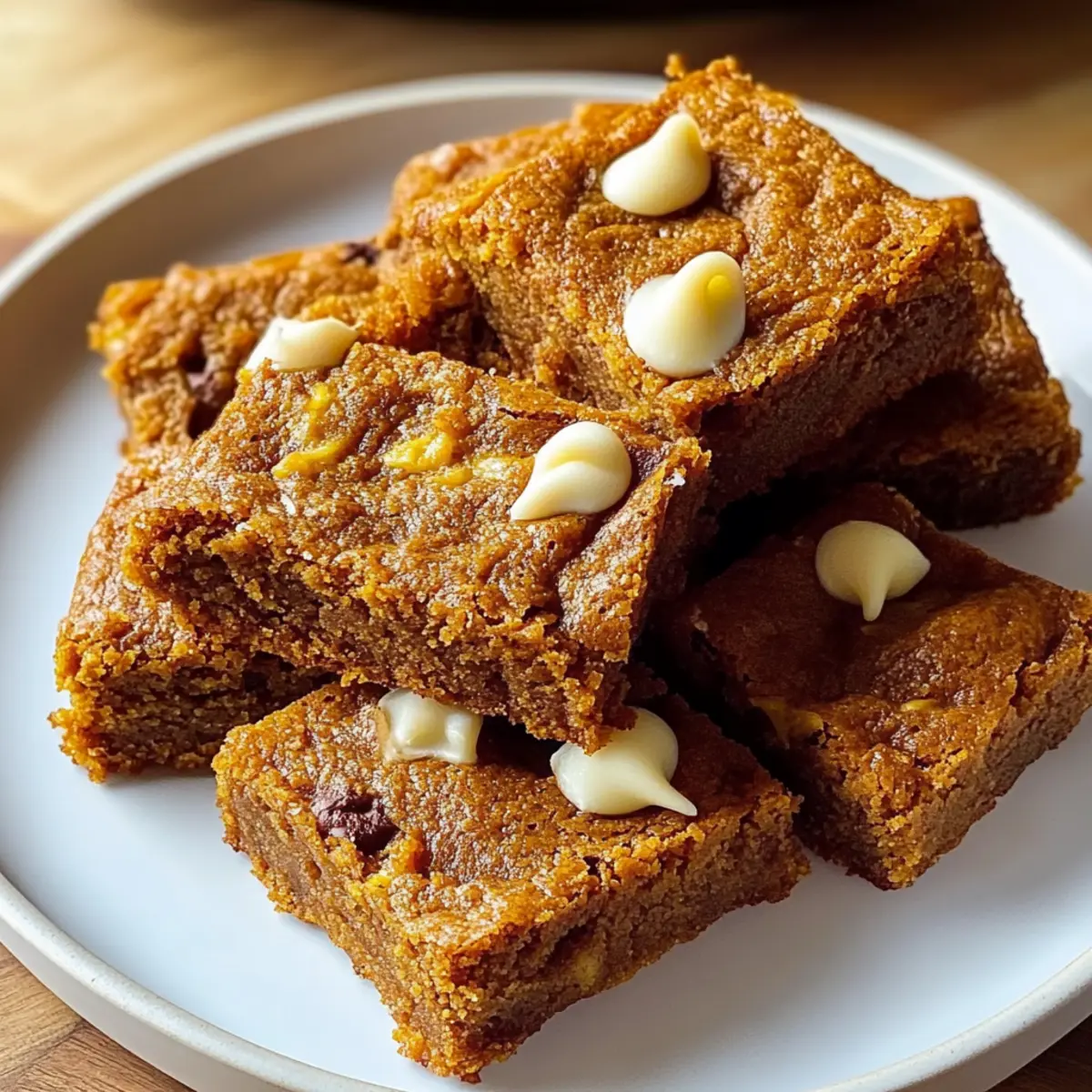 Spiced Baked Pumpkin Blondies That Warm Your Soul