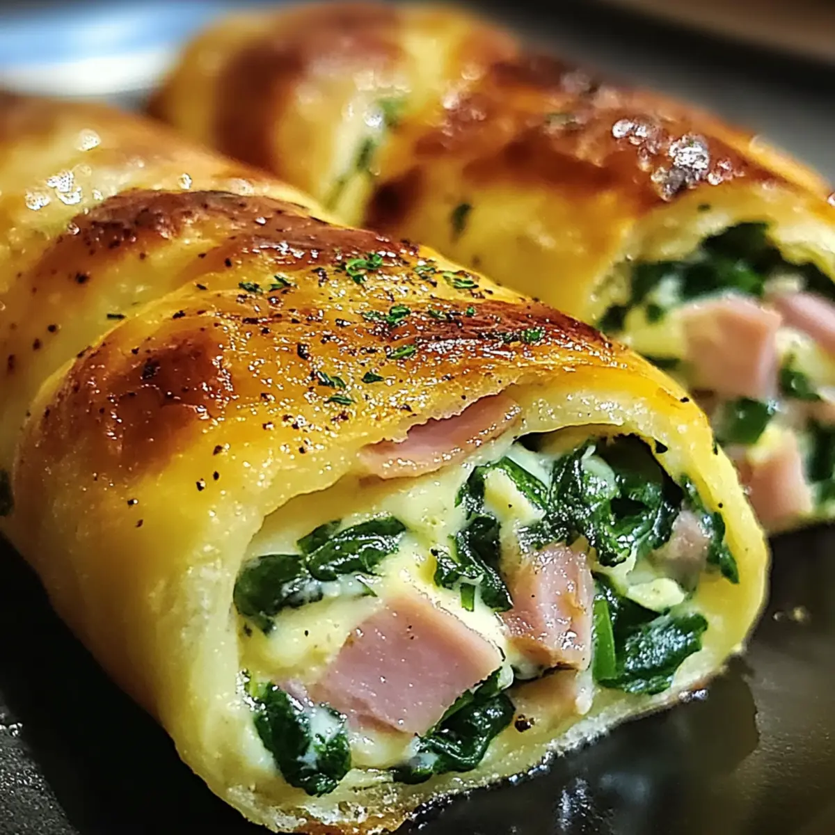 Spinach Ham Breakfast Rolls: Soft, Savory Morning Treats