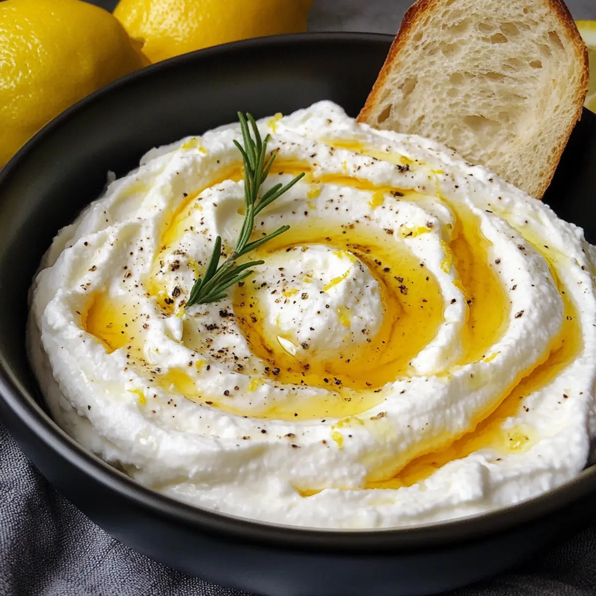 Whipped Ricotta with Honey and Lemon: A Creamy Delight