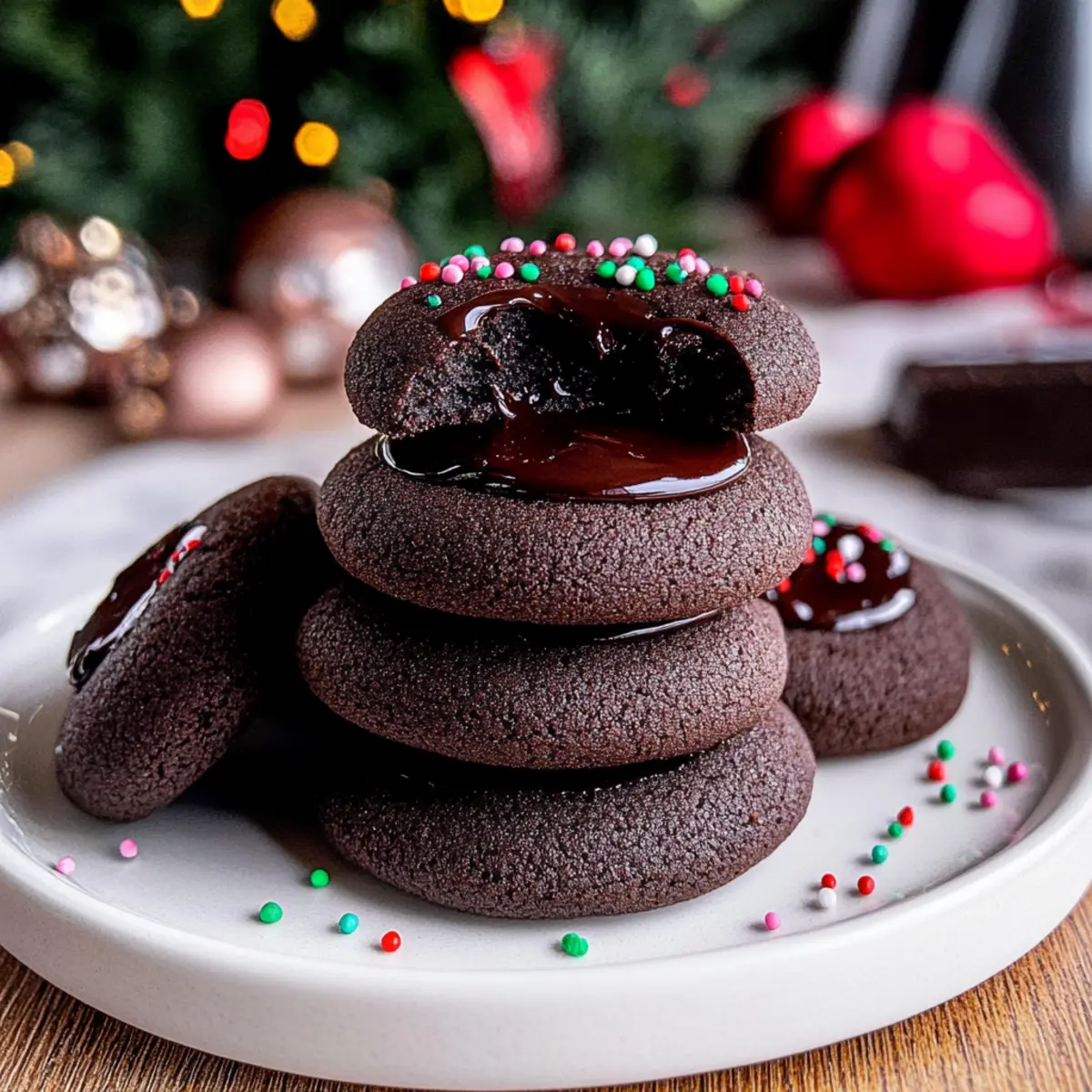 Melt-in-Your-Mouth Chocolate Thumbprint Cookies to Indulge