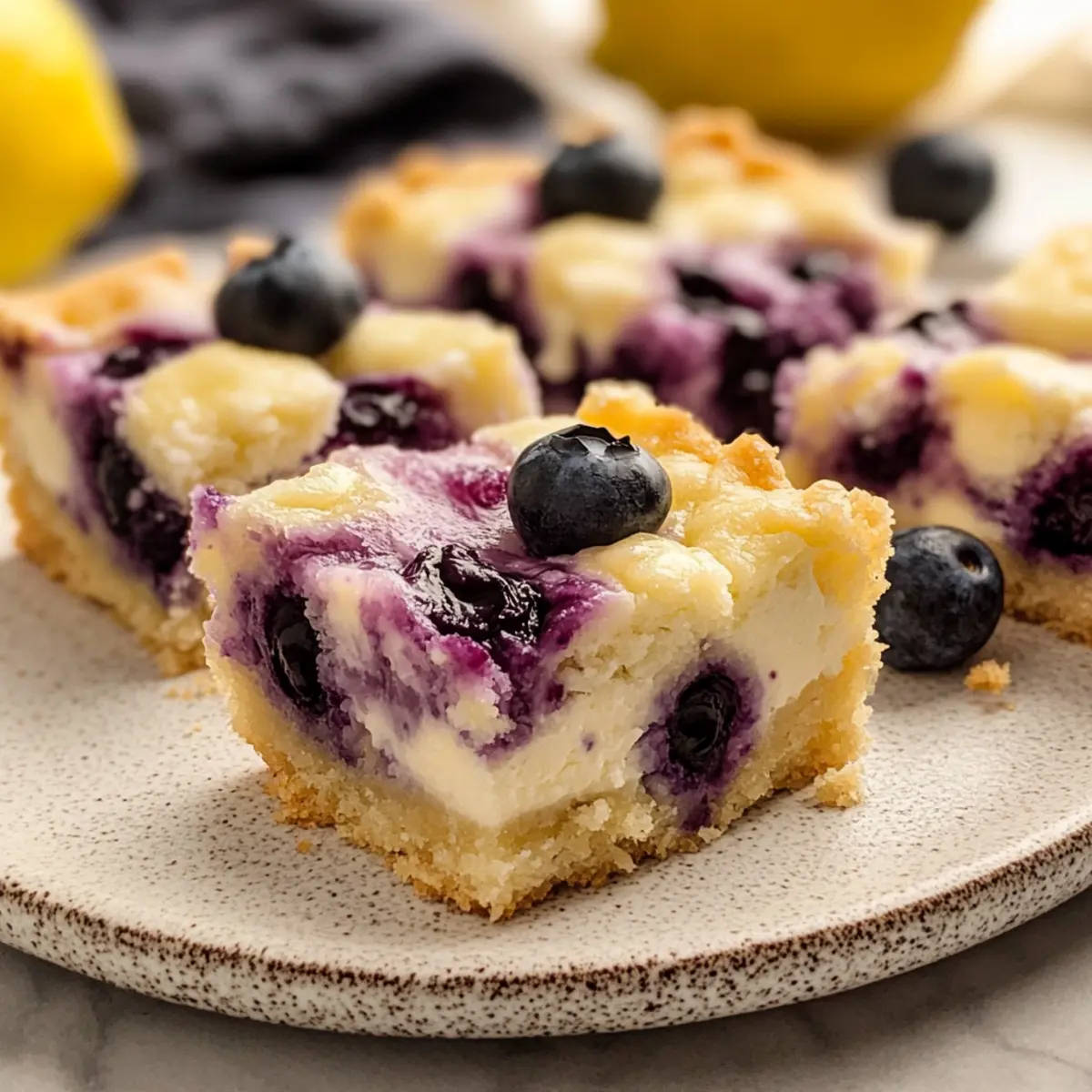 Blueberry Lemon Cheesecake Bars That Steal the Show