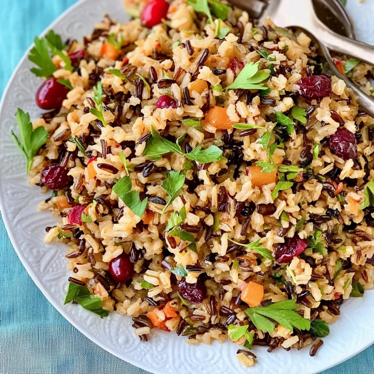 Delicious Wild Rice Pilaf with Cranberries for Your Table